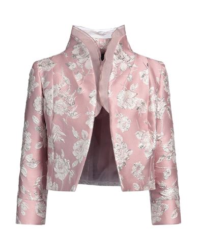 Woman Blazer Antique rose Size 6 Polyester, Silk, Metallic Polyester, Polyamide