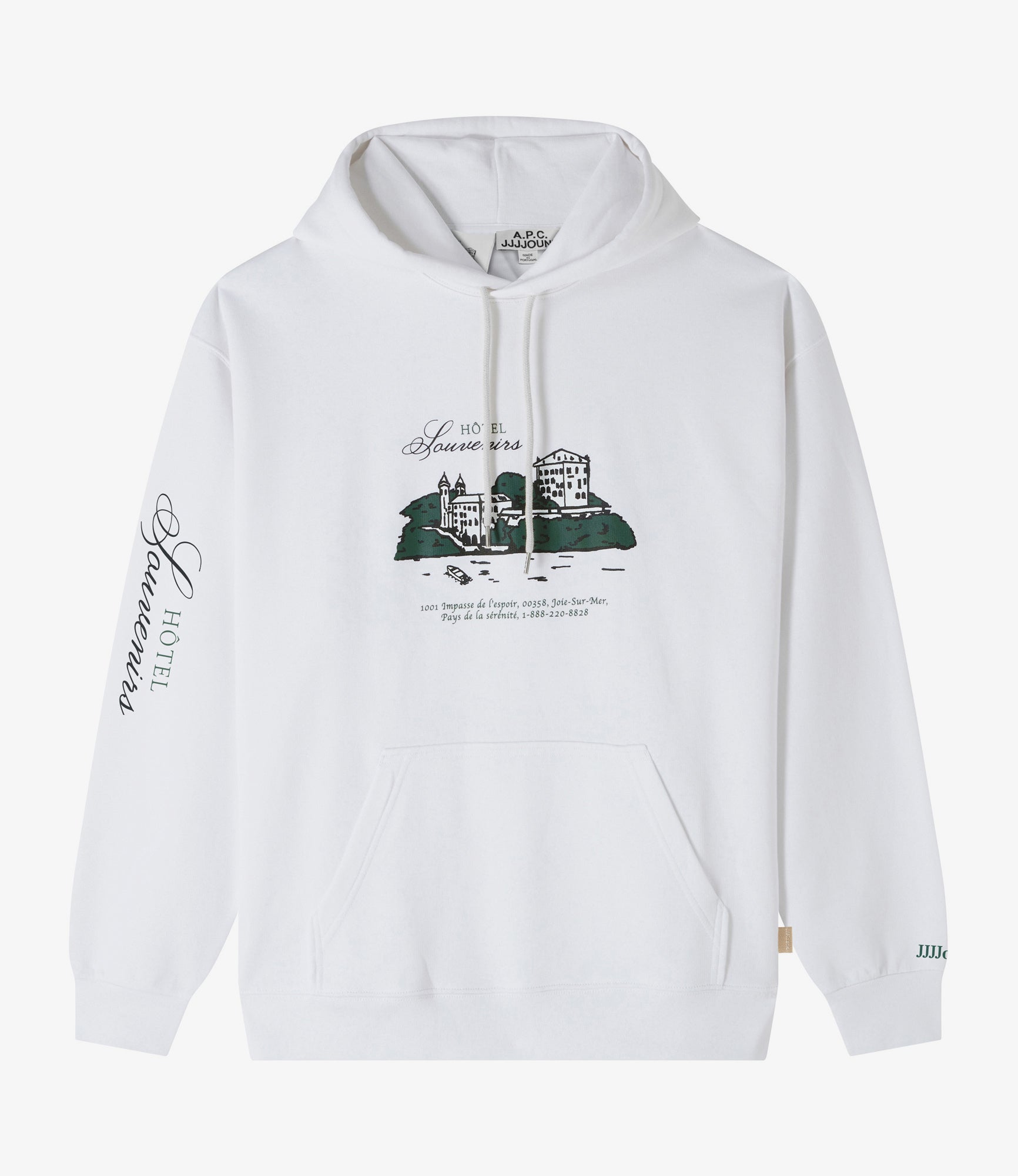 A. P.C. Hotel JJJJound hoodie (M) XS AAB - White