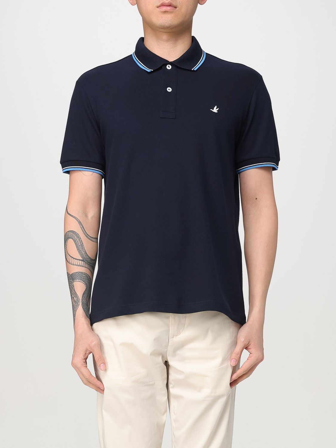 Polo Shirt Men color Navy