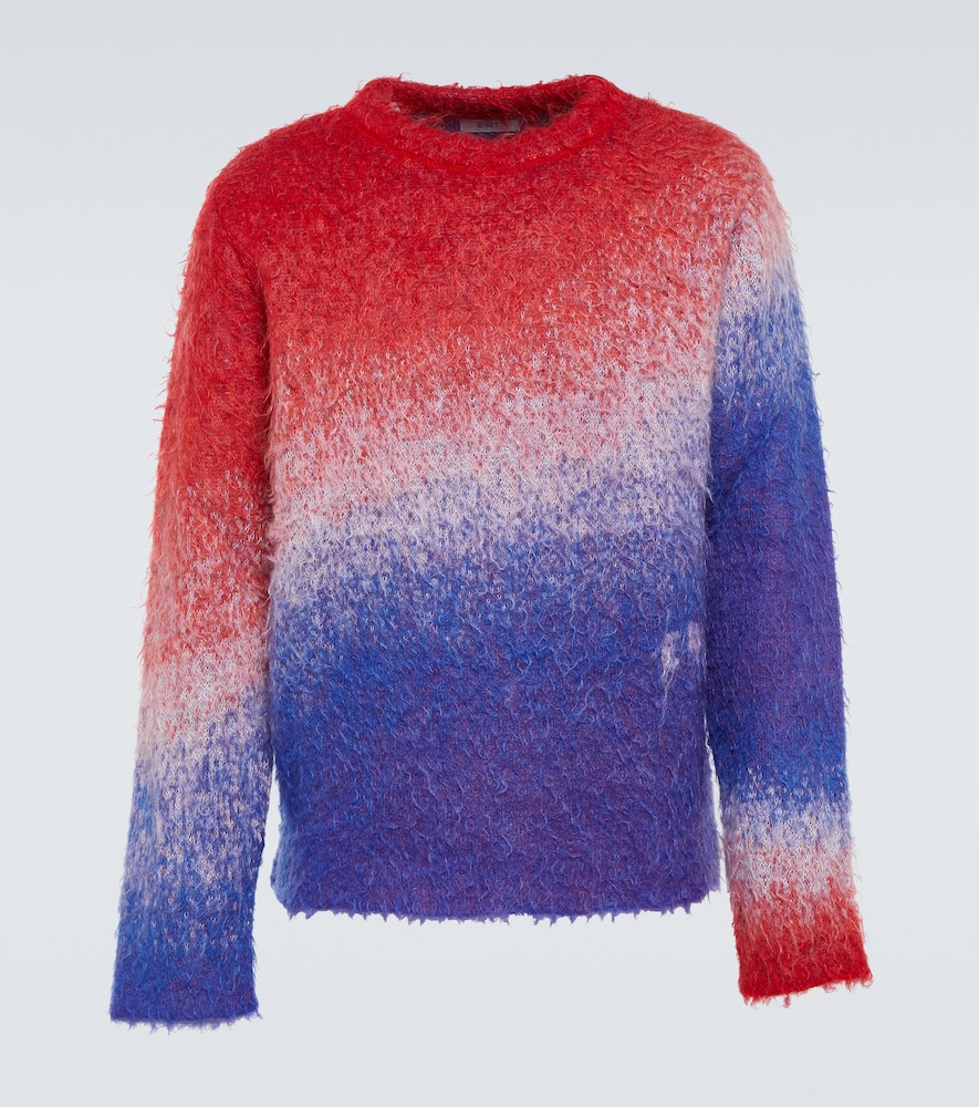 Gradient mohair-blend sweater