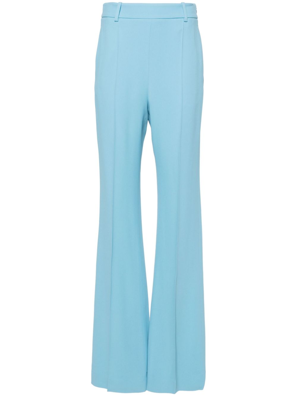 High-waist tailored palazzo trousers - Blue