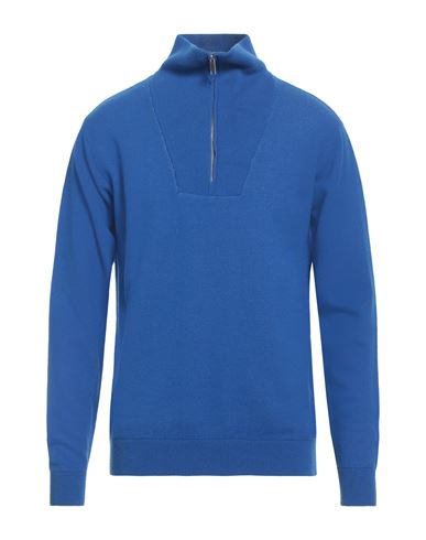 Lab Man Turtleneck Blue Size L Merino Wool, Cotton