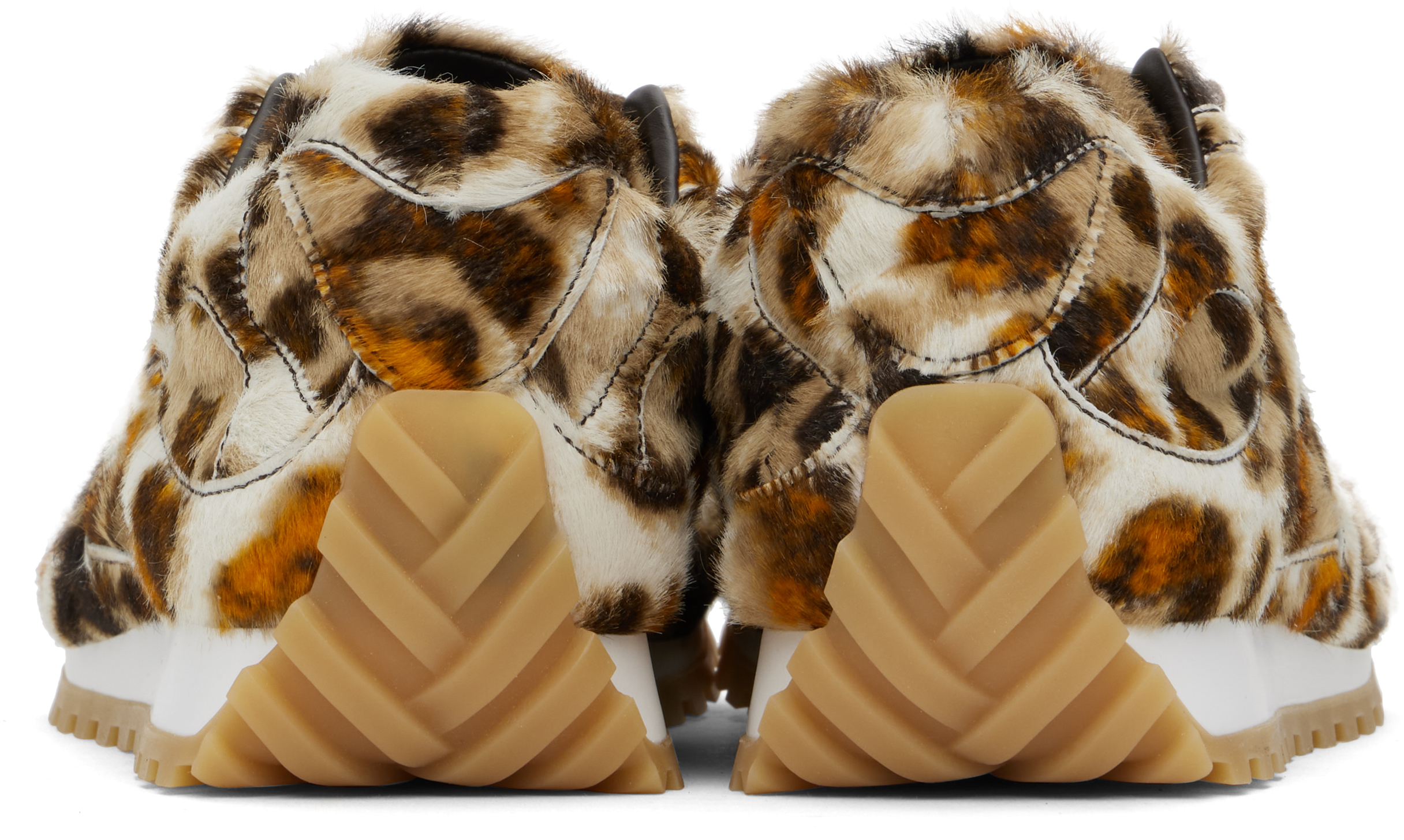 Bottega Veneta Brown & Orange Orbit Sneaker
