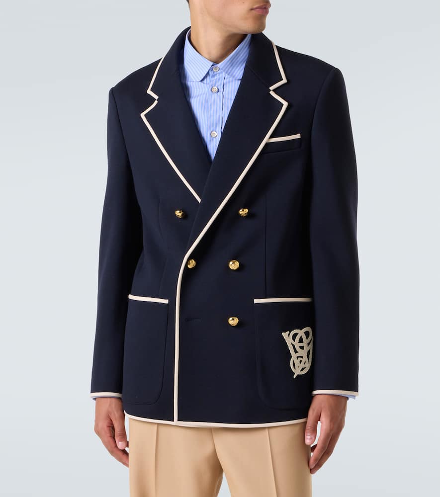 Wool jersey blazer