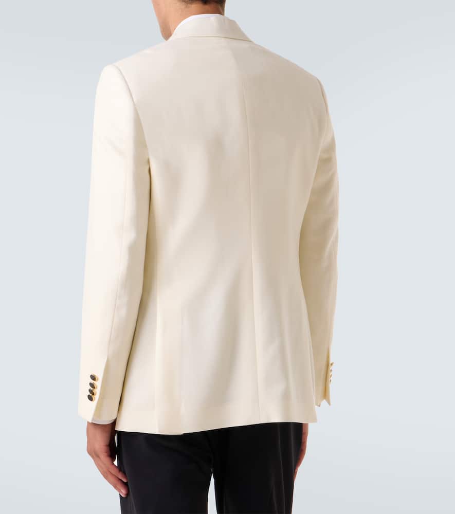 Single-breasted virgin wool blazer
