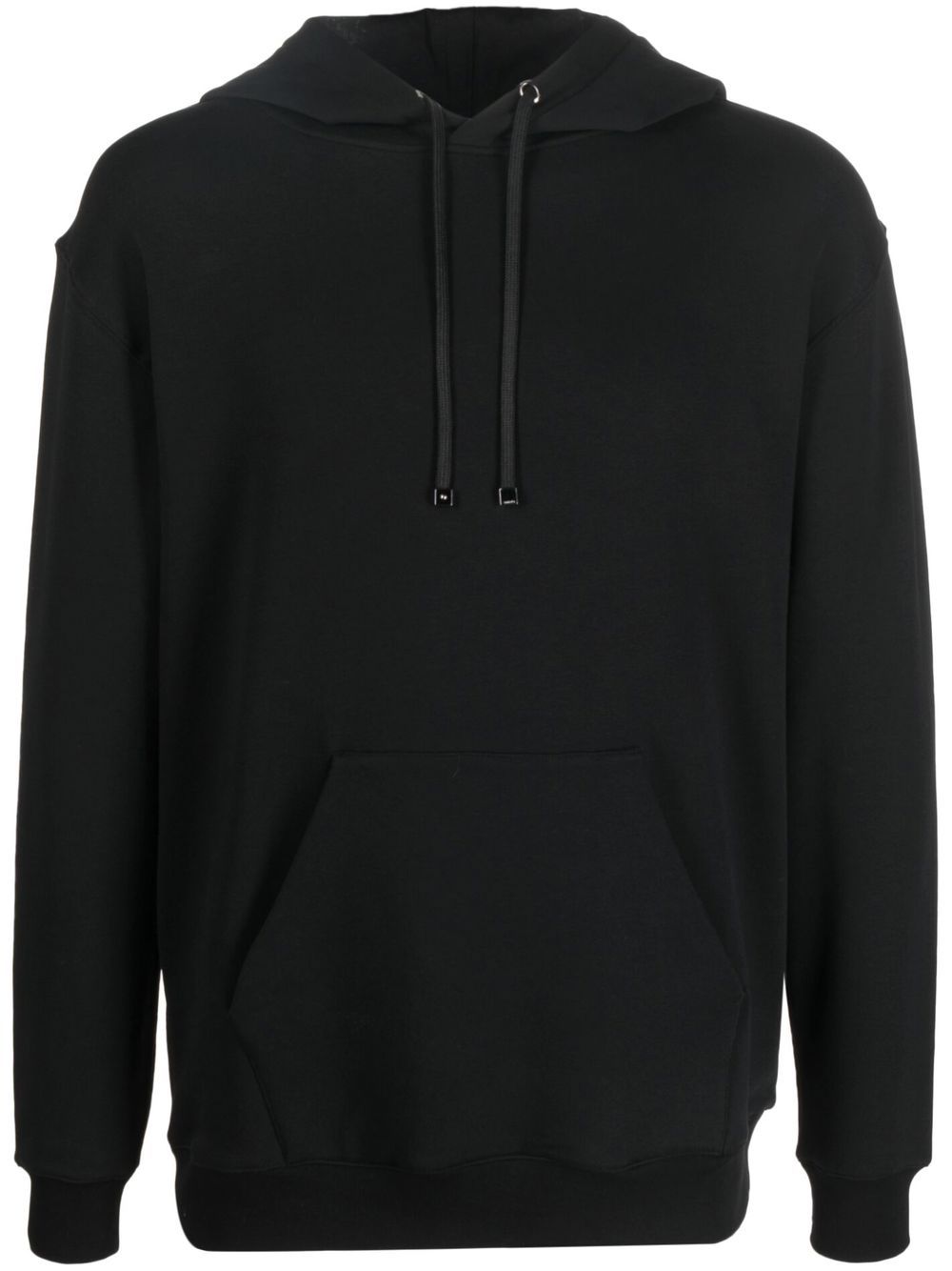 Photograph-print cotton hoodie - Black