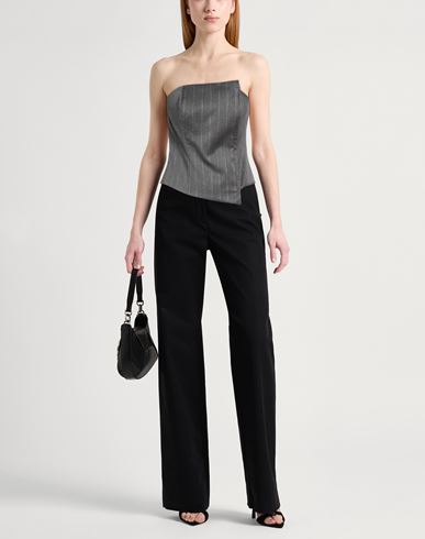 Woman Top Grey Size L Polyester, Viscose, Elastane
