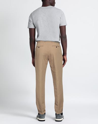 Man Pants Camel Size 30 Cotton, Linen