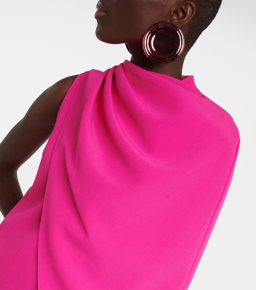 Margareta asymmetrical cape minidress