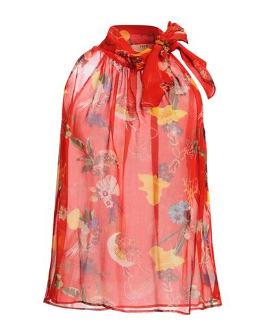 Woman Top Red Size 10 Viscose