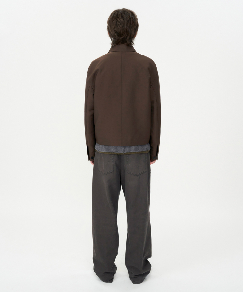 Cotton Pocket Jacket BROWN
