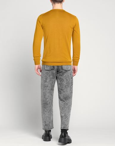 Man Sweater Mustard Size M Wool, Acrylic