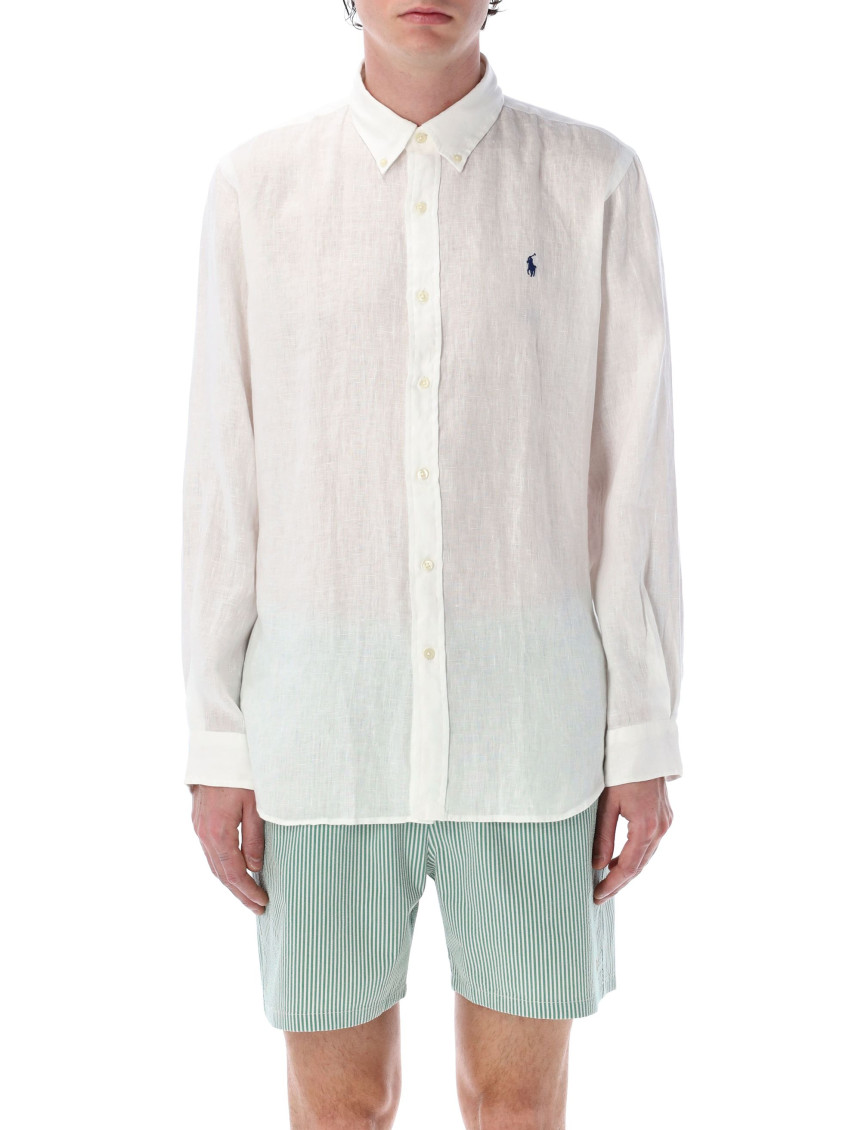 Linen Shirt With Logo