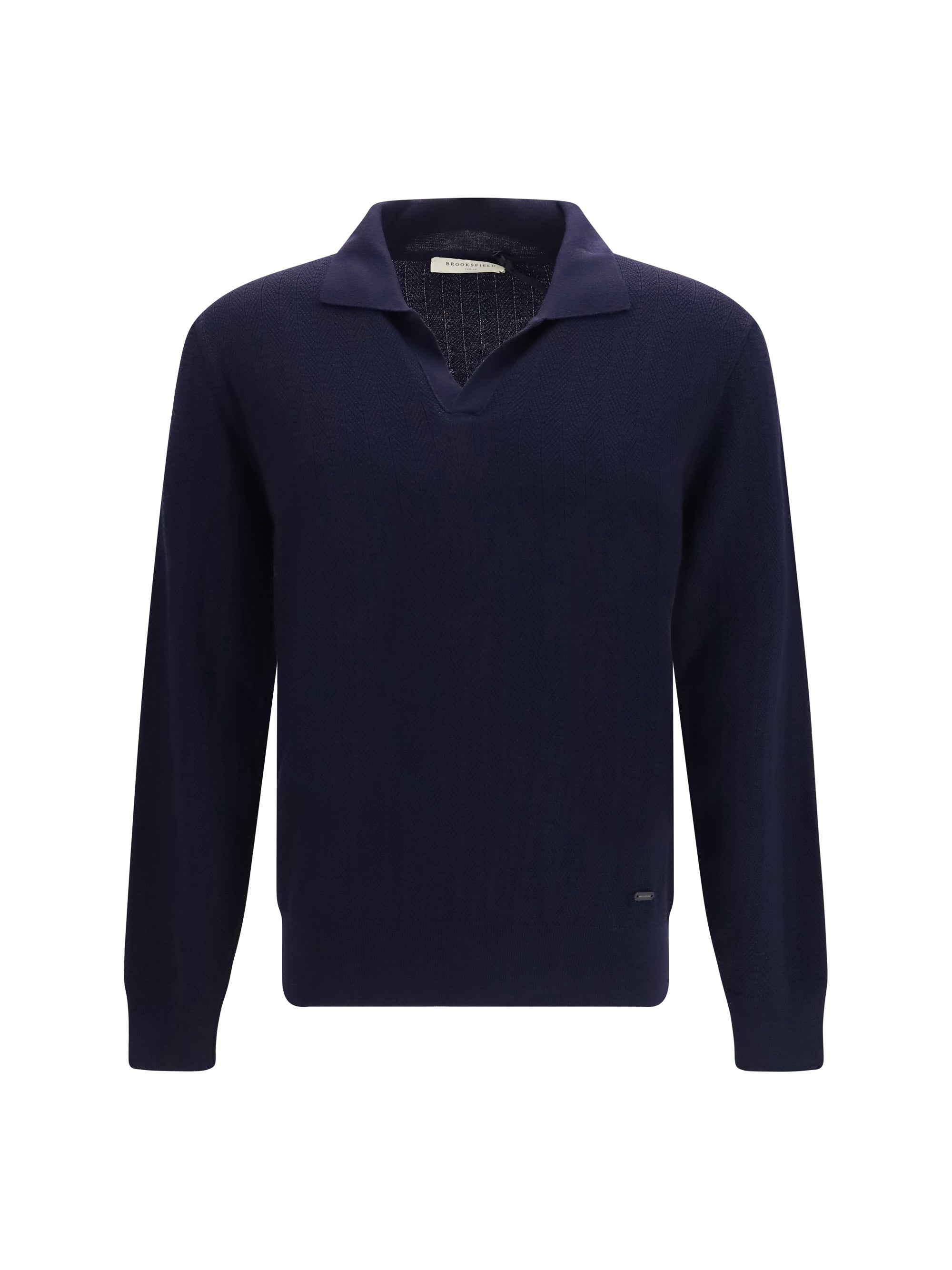 Virgin Wool Shawl Collar Cardigan — Navy