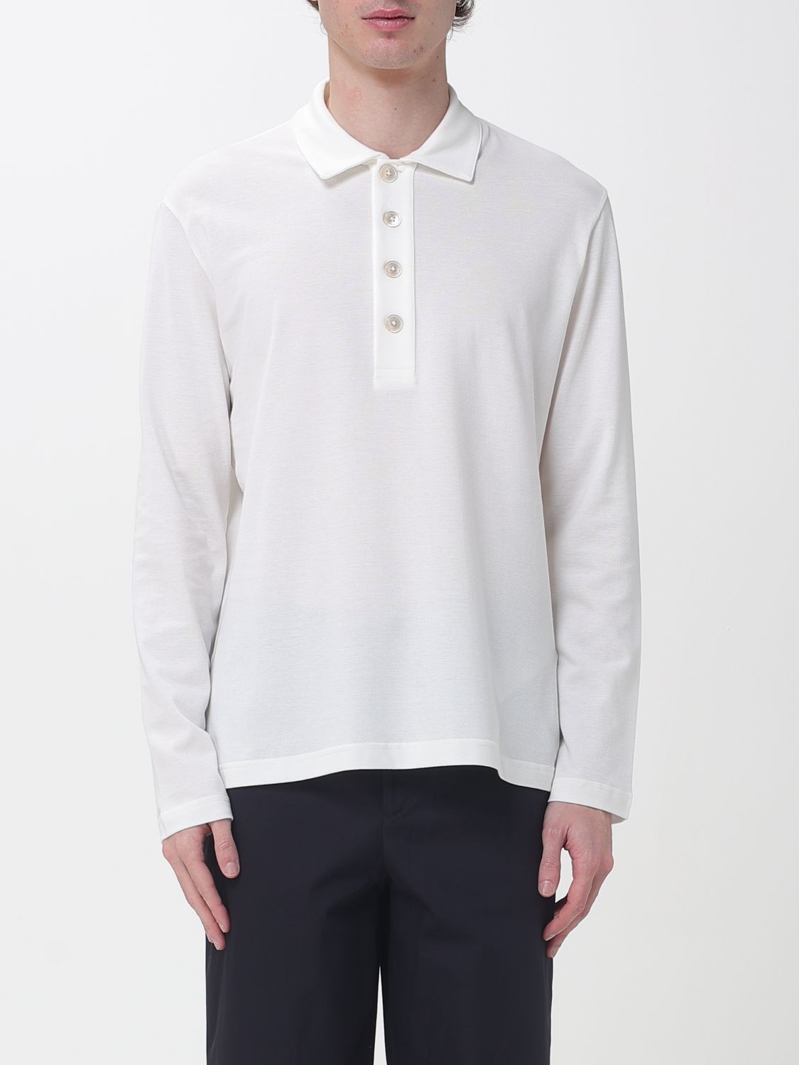 Polo Shirt Men color White