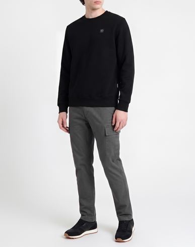 Man Sweatshirt Black Size XL Cotton, Polyester