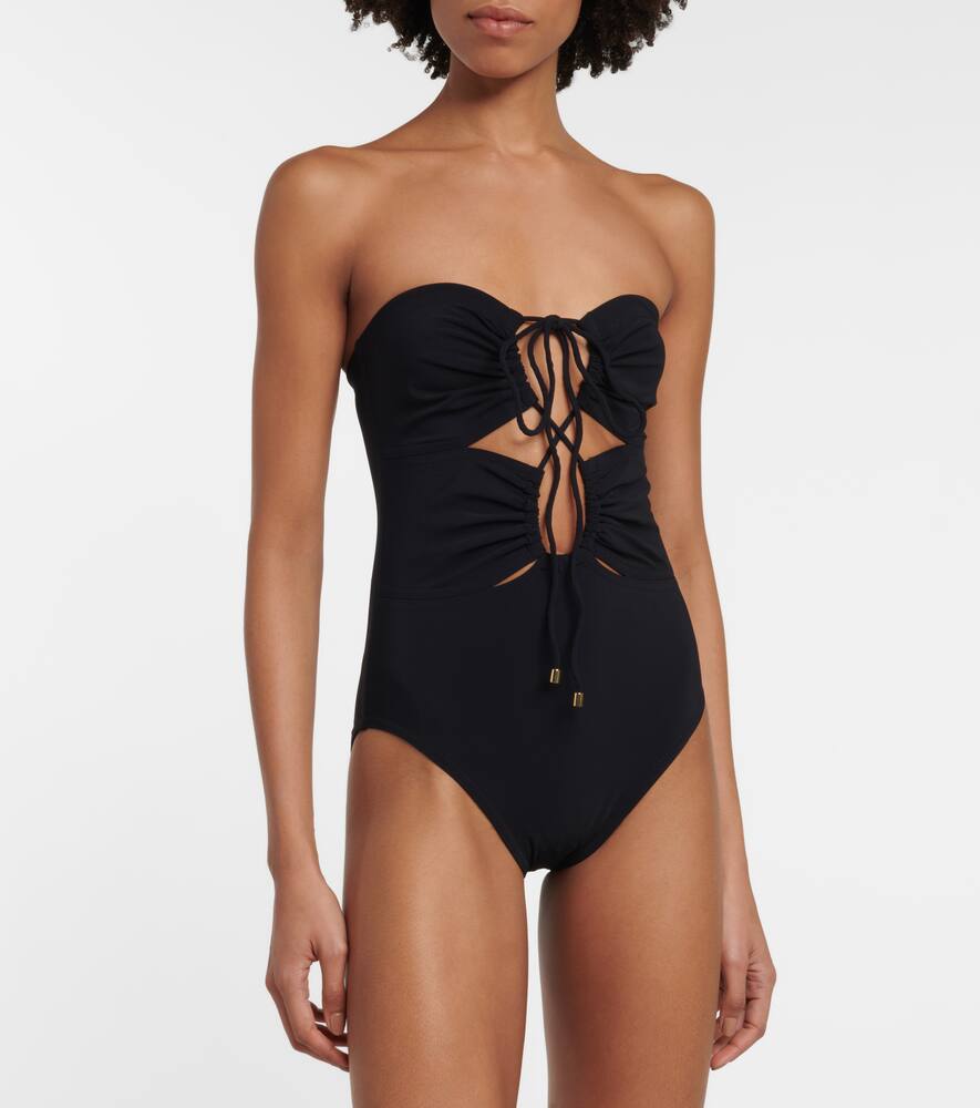 Basics halter-neck swimsuit