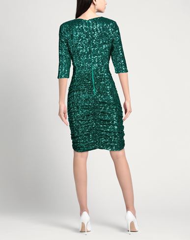 Woman Mini dress Emerald green Size 6 Polyamide, Elastane