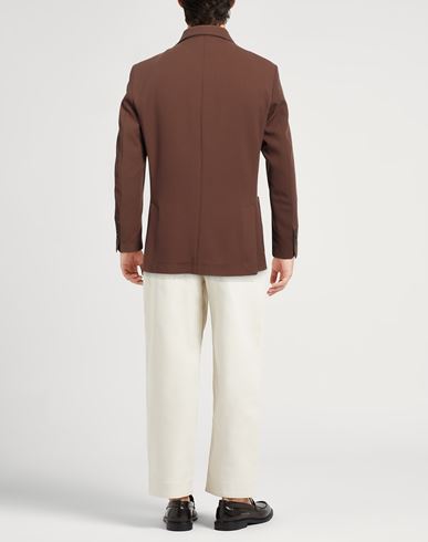 Man Blazer Brown Size 38 Polyester, Viscose, Elastane