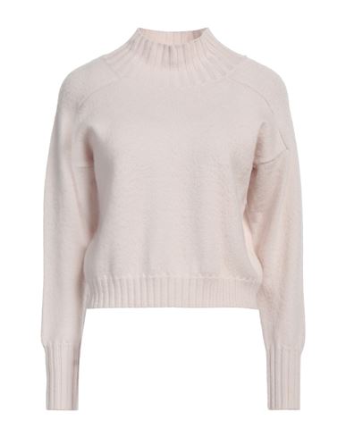 Woman Turtleneck Beige Size 8 Virgin Wool
