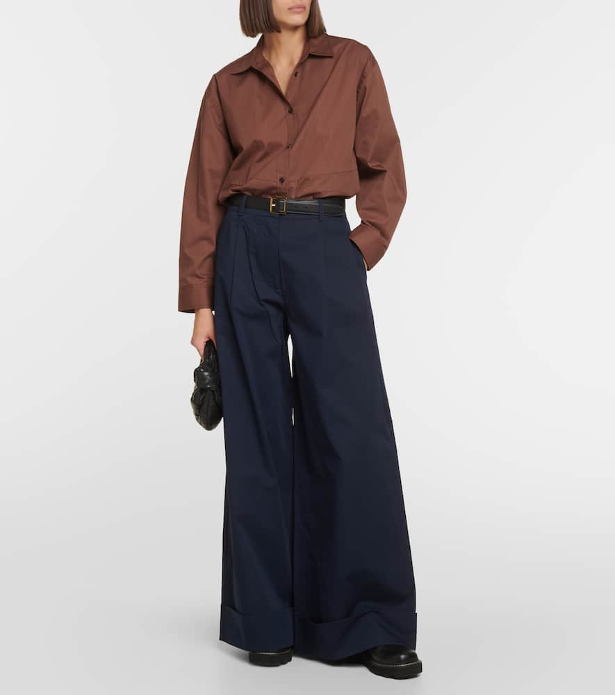 CO Oversized cotton and silk shirt