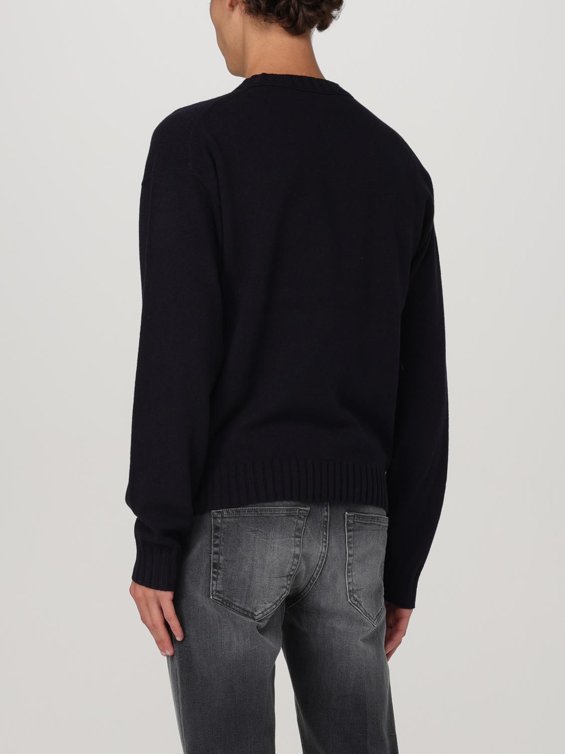 Logo-intarsia sweater - Blue