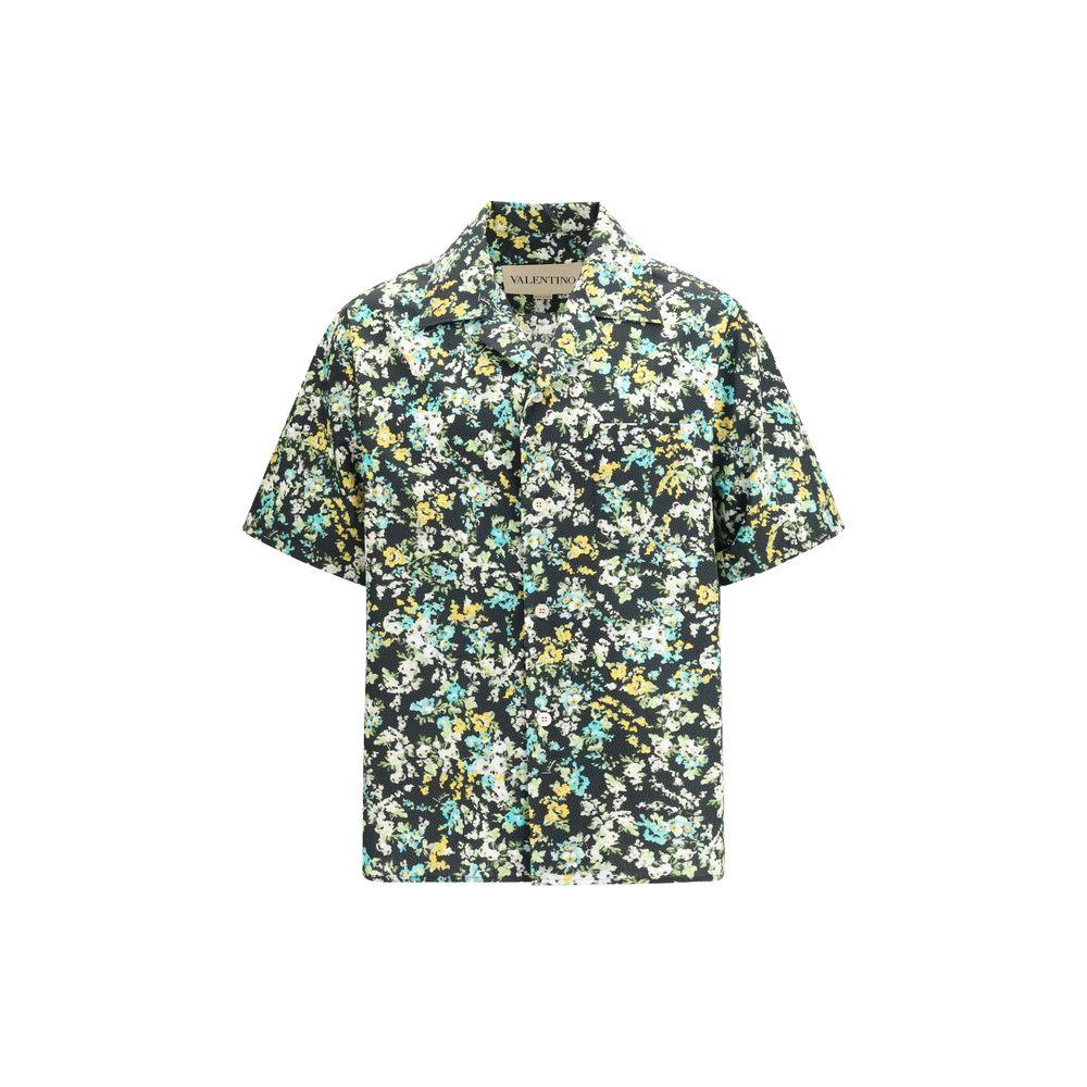 Papier Floral Cotton Shirt — Green