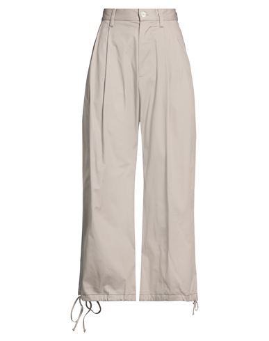 Woman Pants Grey Size 6 Cotton, Elastic fibres
