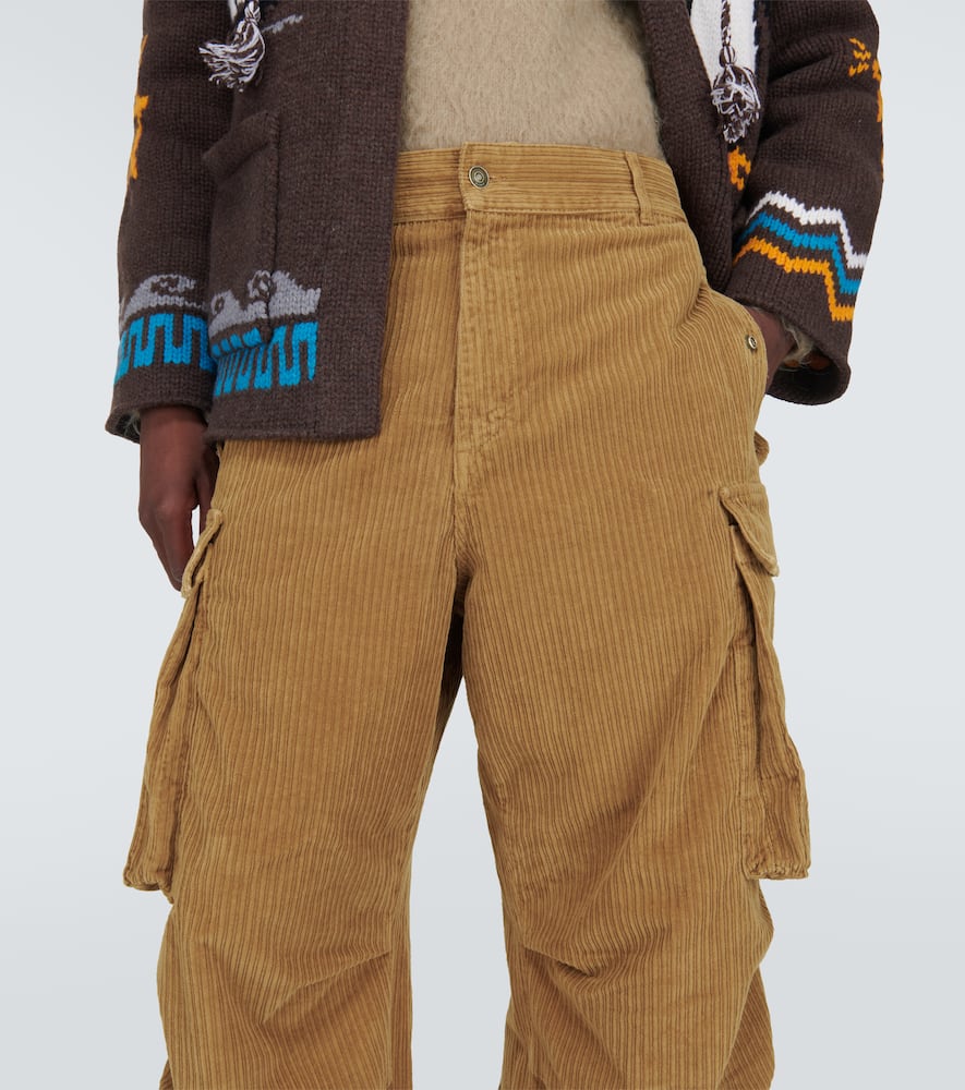 Velvet corduroy cargo pants