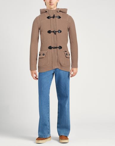 Man Coat Camel Size XL Wool, Polyamide