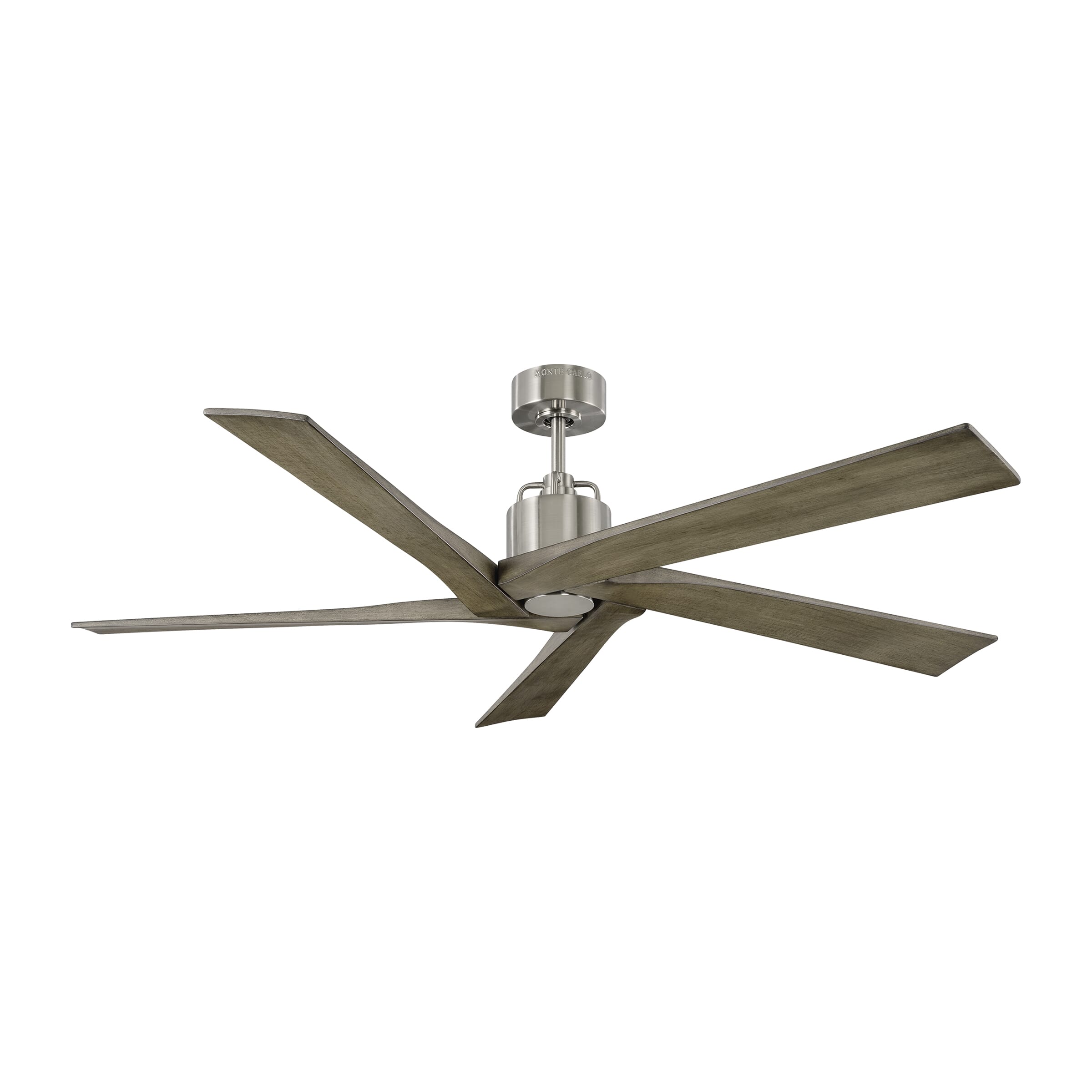 Monte Carlo Aspen 56" Indoor Ceiling Fan in Brushed Steel - 5ASPR56B