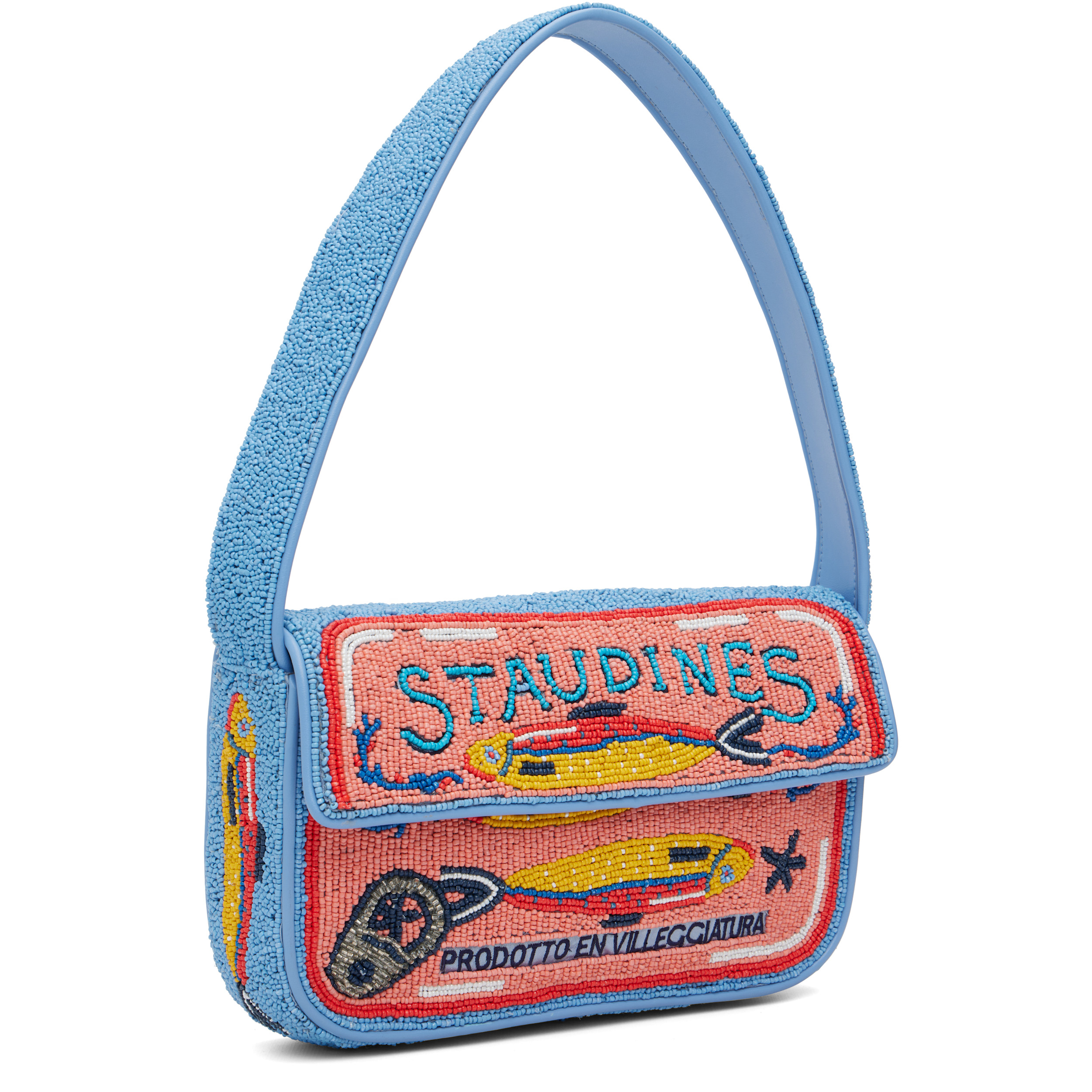 Blue & Pink Tommy Beaded Bag