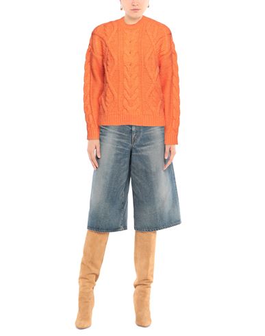 Akep Woman Sweater Orange Size 4 Polyamide, Acrylic, Merino Wool