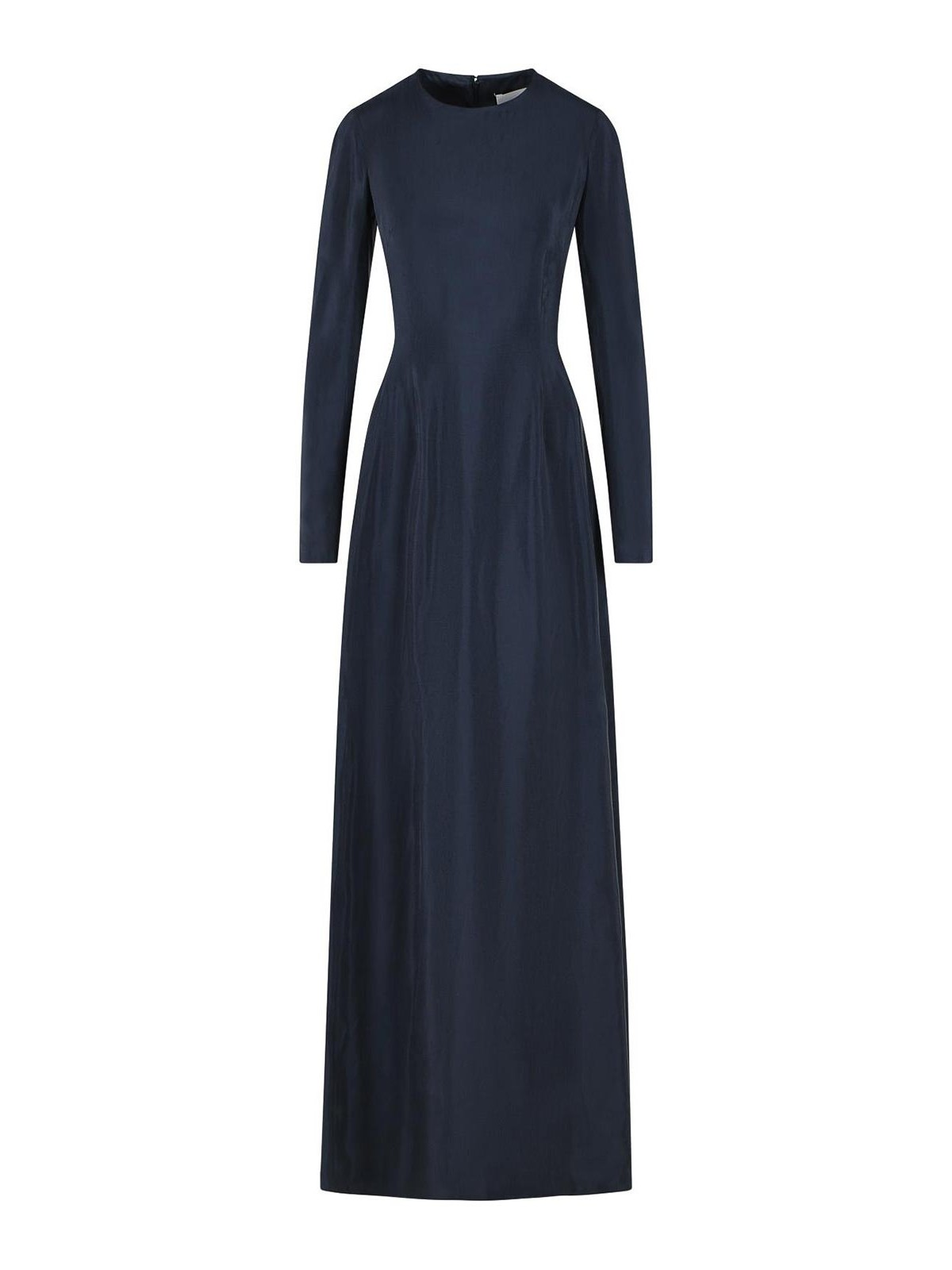 Blue Cupro Maxi Dress