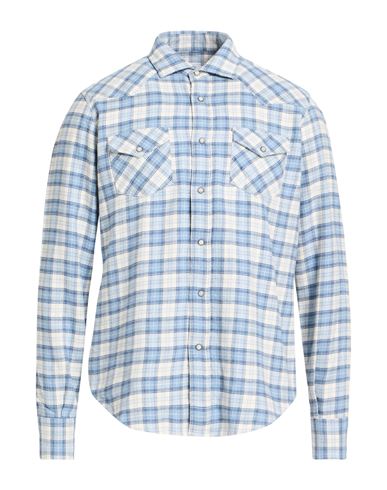 Platinum Man Shirt Light blue Size L Cotton