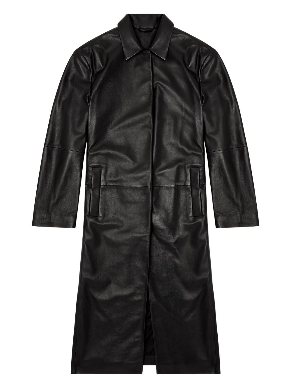 Lancelot leather coat - Black