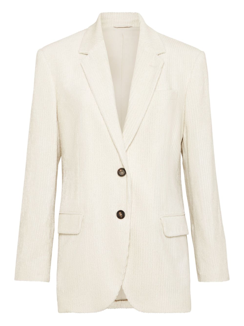 Brunello Cucinelli corduroy blazer - White
