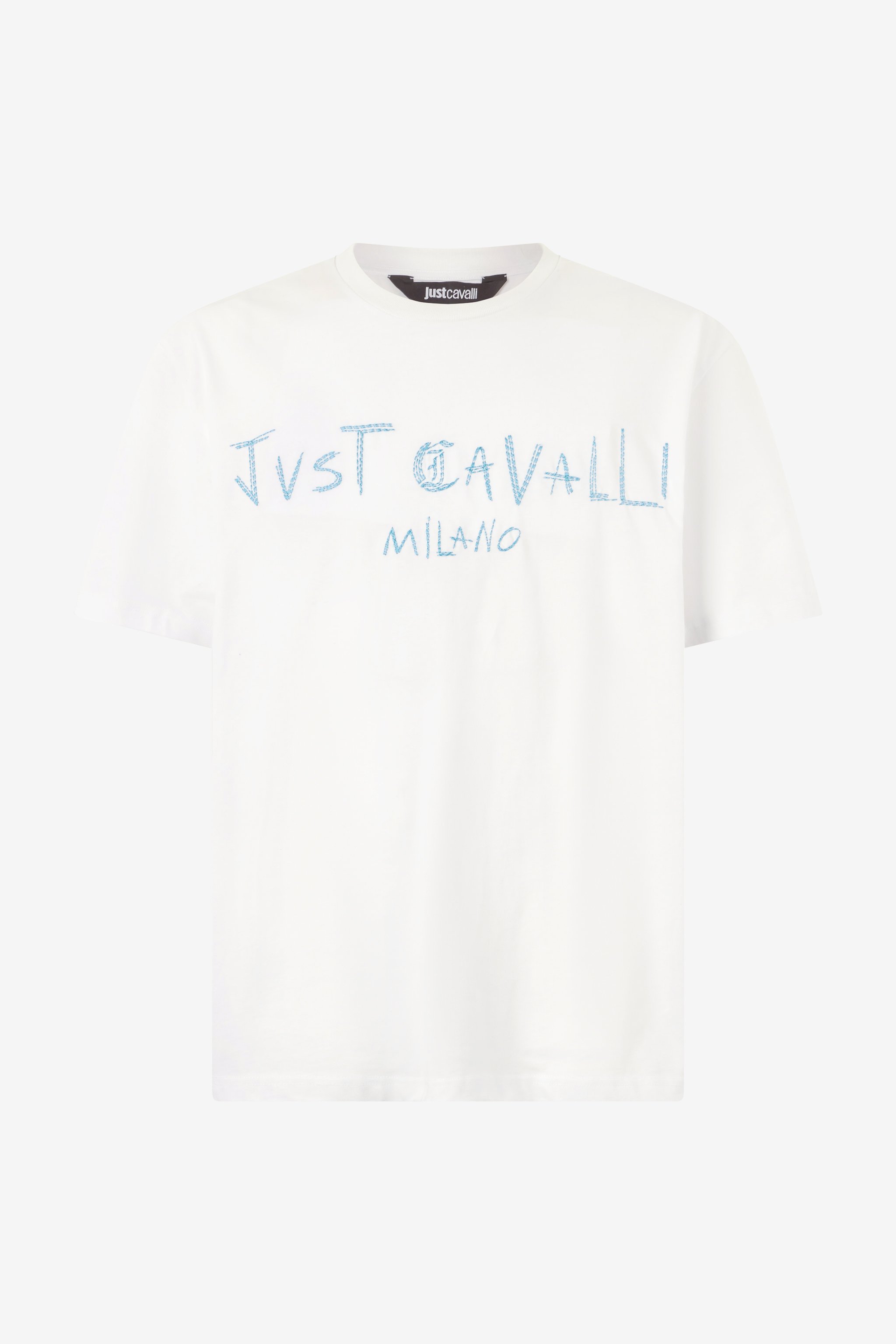 T-shirt With Top-stitched Logo