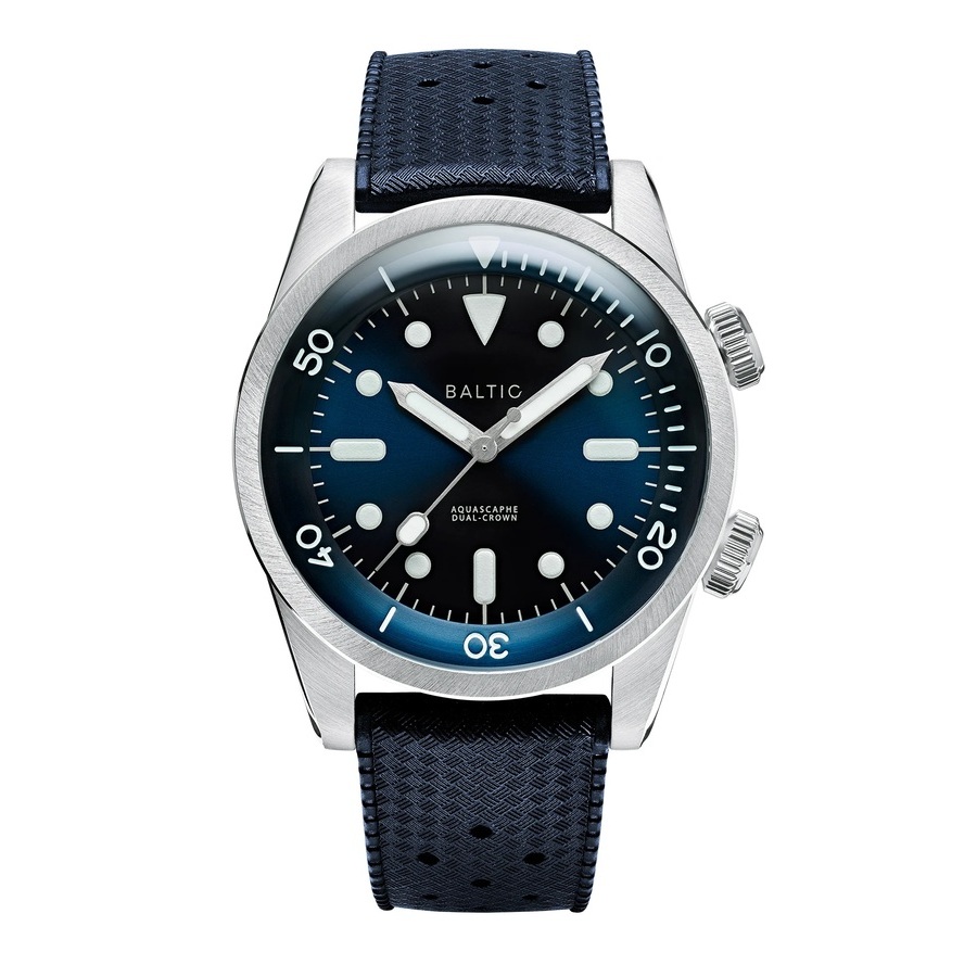 Aquascaphe Dual-Crown Automatic Blue Dial Mens Watch AQUASCAPHEDUAL-CROWNBLUE