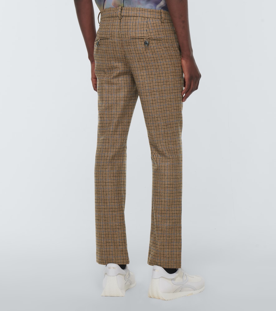X Howl's Moving Castle checked high-rise wool pants