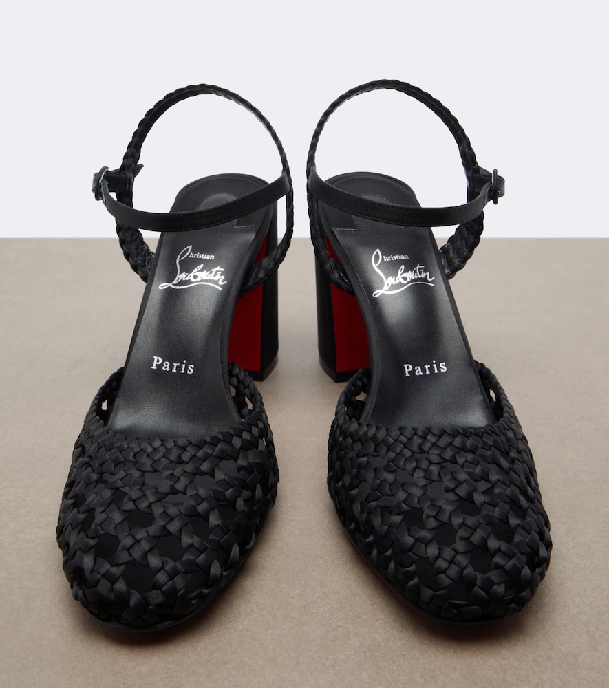 Jane crêpe satin pumps