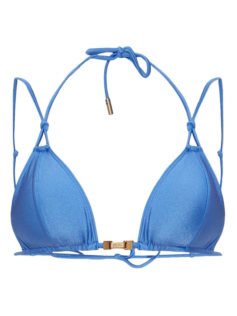 Triangle-cup bikini top - Blue