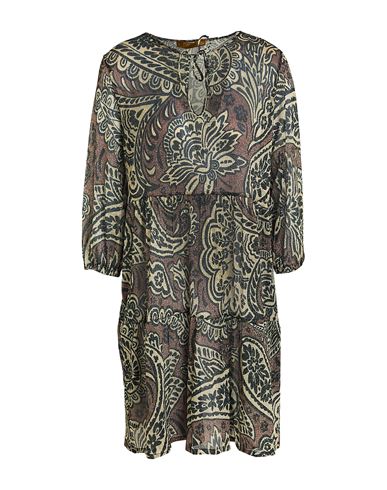 Siyu Woman Mini dress Brown Size 6 Polyester, Polyamide
