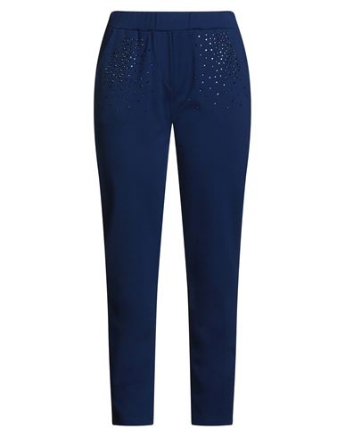 Woman Pants Bright blue Size M Viscose, Polyamide, Elastane