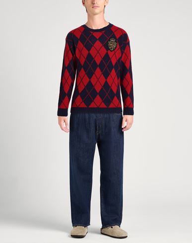 Man Sweater Red Size 3XL Acrylic, Polyamide, Polyester, Wool