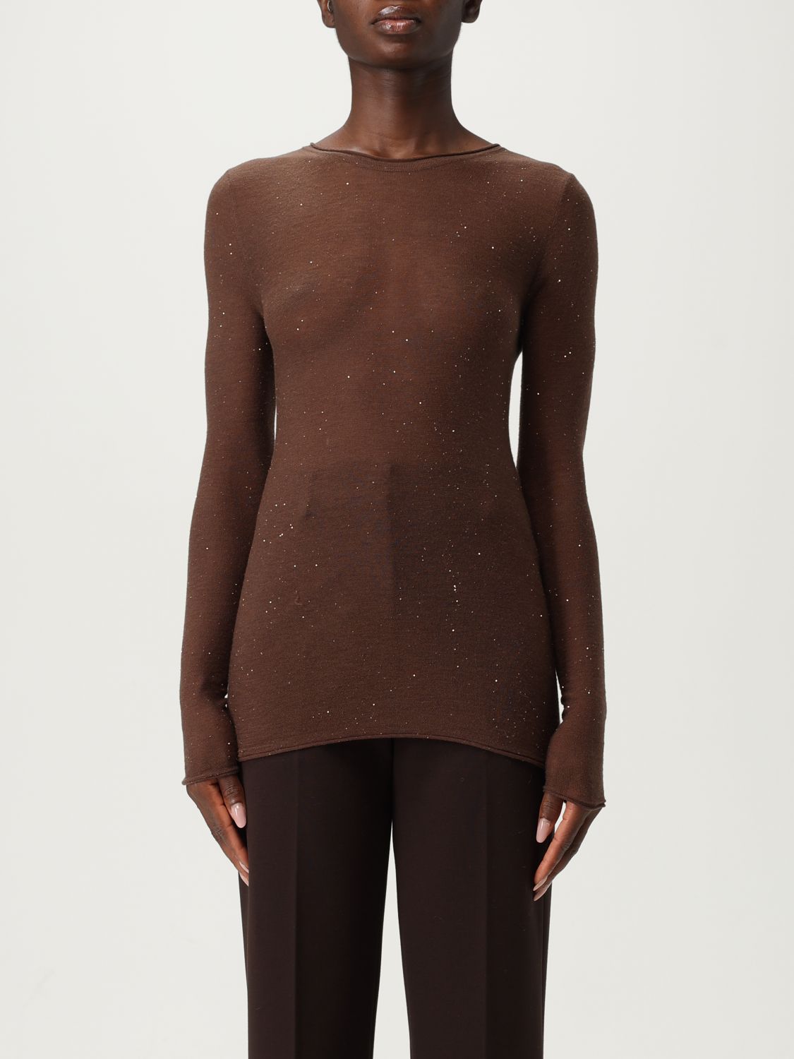 Sweater Woman color Brown