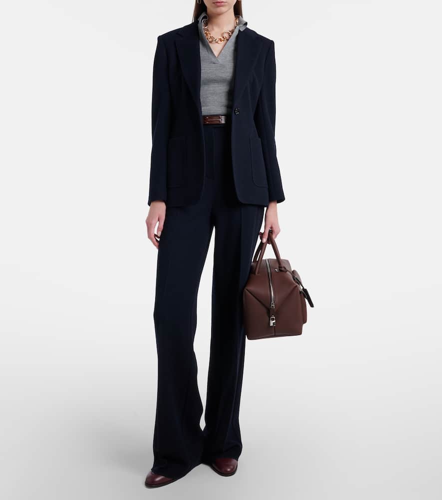 Utilita virgin wool jersey blazer