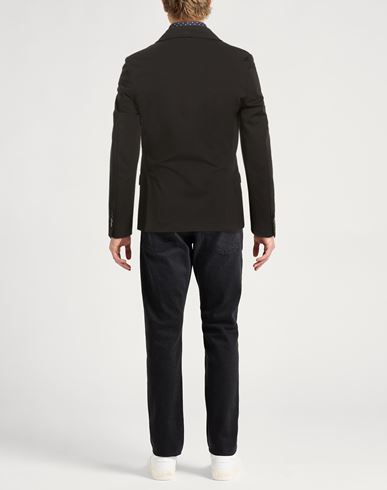 Man Blazer Black Size 42 Cotton, Polyamide, Elastane