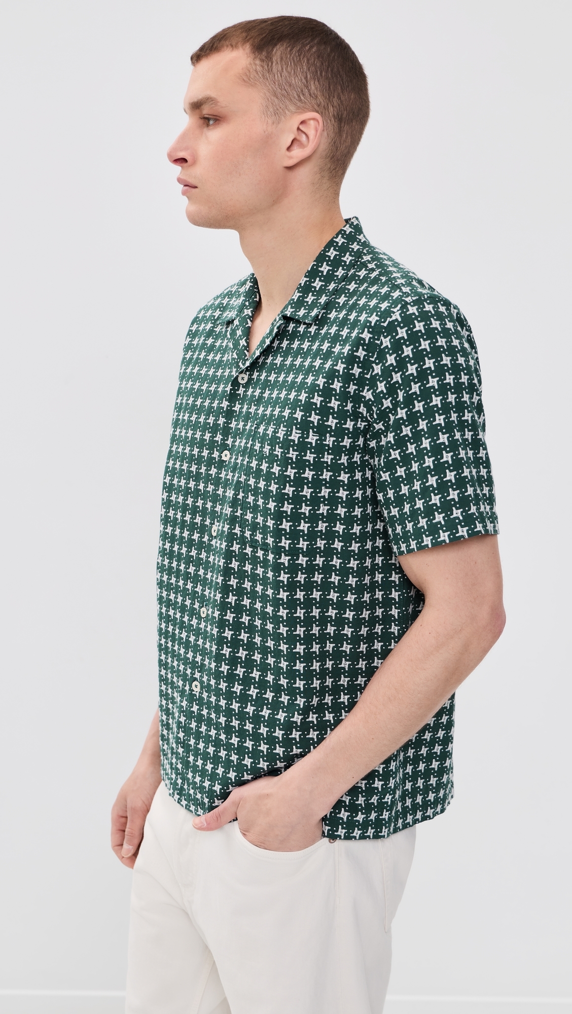 Road Shirt Green/White