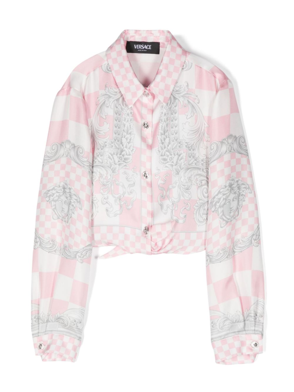 Medusa Contrasto silk shirt - Pink